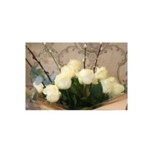 6 Ivory Roses